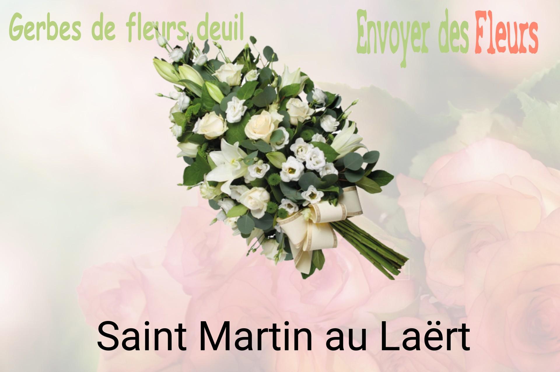 Gerbe de fleurs de deuil livrée à Saint-Martin-au-Laërt
